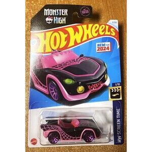 2024 Hot Wheels #3 Monster High Ghoul Mobile BLACK